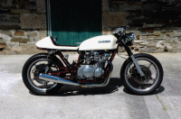 GS550 cafe racer Cornwall UK
