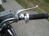 KZ440, custom right handle bar controls