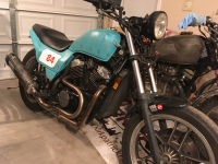 Buttoned up in the garage... Ascot 500 Tracker Custom