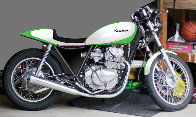 Hamasaki' formerly known as the '82 KZ305 cafe racer - first build