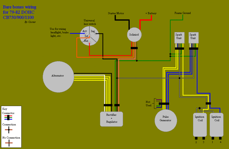 Simplified Wiring For A 79 Cb650 Do