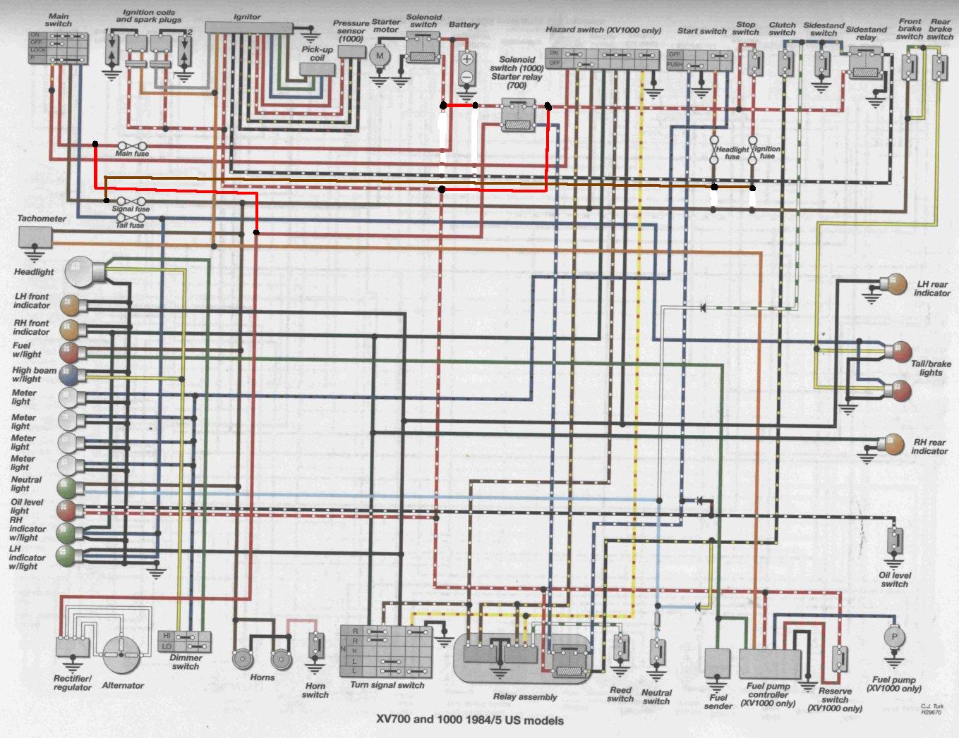 need help 1985 xv700 virago | DO THE TON  1984 Yamaha Virago Wiring Diagram    Do The Ton