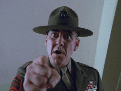 Image result for drill instructor gif